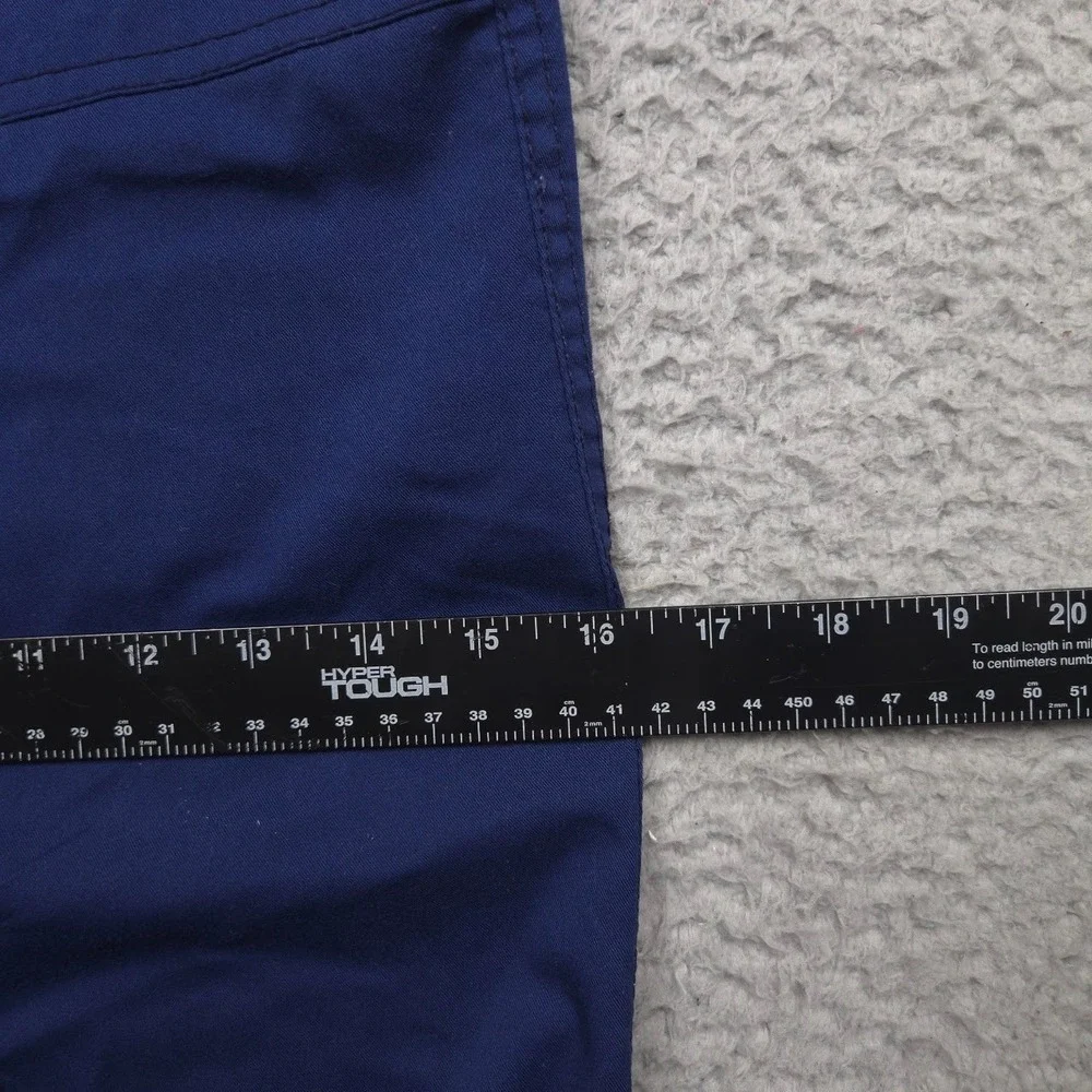 Genuine Dickies Womens 2XL Straight Leg Scrub Pants Indigo Stretch Pockets